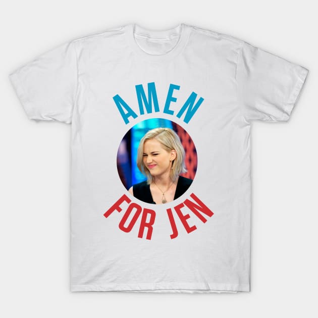 Amen For Jen - Jennifer Lawrence T-Shirt by ursoleite